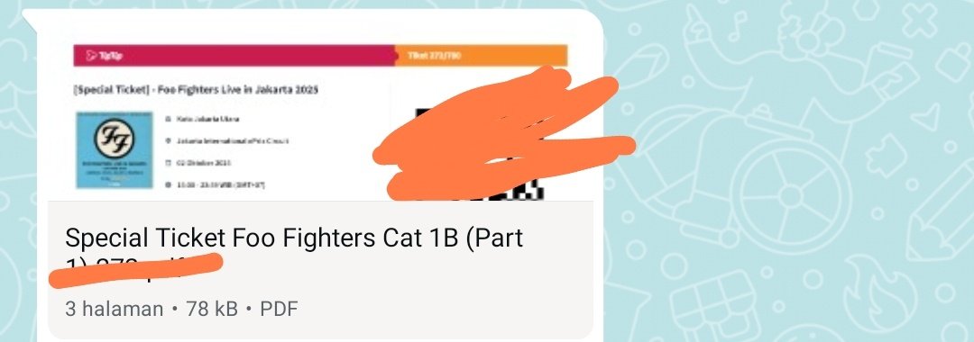 KomartaJ's tweet photo. wts tiket foo fighters jakarta
CAT 1B 1,8 anter sampai masuk

minat boleh dm
#wtb #wts foofighters zonauang https://t.co/6rO56OCFuK