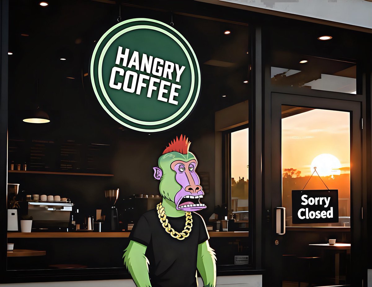 Boons4ever's tweet photo. GM #BOONS
Finding out the local coffee shop is closed!
#LifeWithoutCoffee $hbar https://t.co/g96khrEMFe