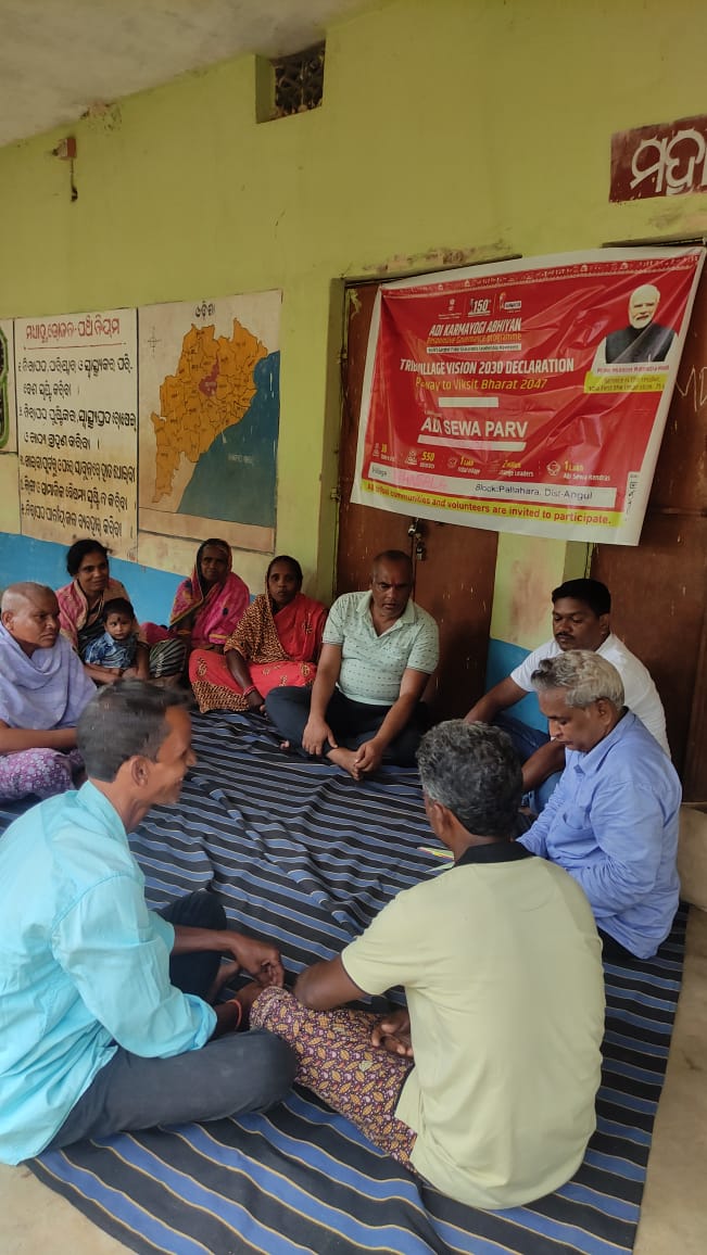 Special Gram Sabha and Adi Karmayogi Abhiyan (Adi Sewa Parv) at different villages of Rohila GP of Pallahara Block.
#adikarmyogiabhiyan #Adisewaparv #empoweringtribal #janjatiyagouravdiwas #birsamunda150 @angul_dm@CMO_Odisha
<a href="/TribalAffairsIn/">Ministry of Tribal Affairs, Govt. of India</a>
<a href="/PMOIndia/">PMO India</a> 
<a href="/narendramodi/">Narendra Modi</a>
 <a href="/NITIAayog/">NITI Aayog</a>