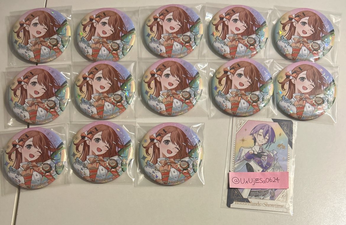 プロセカ 感謝祭 オーロラ箔押し缶バッジ 交換 譲渡

譲 みのり13

求 類or〜定価＋送料

⟡プロカ必読
⟡〜3:1まで比較違い抱き合わせ可能
⟡感謝祭までにお取引できる方優先
お気軽にお声掛けください🎀