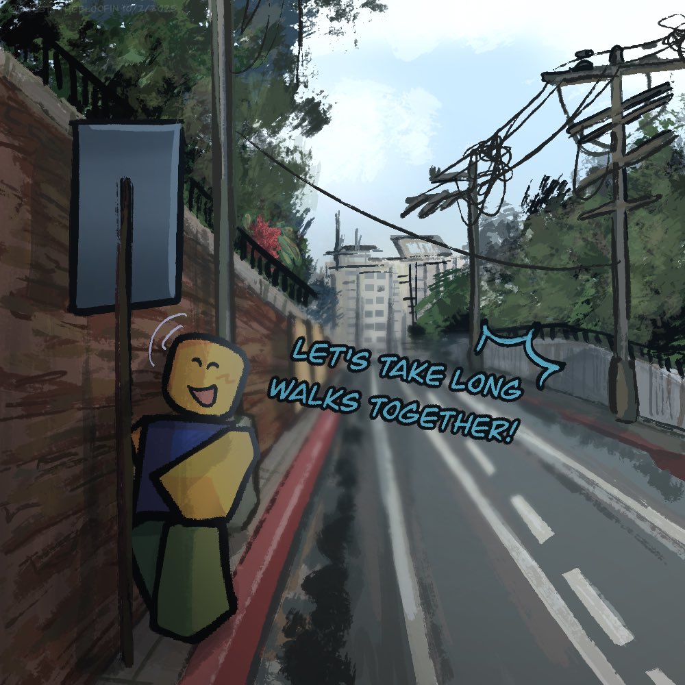 G2646o's tweet image. maybe not here because the sidewalks are so small, noob
#robloxart #robloxnoob