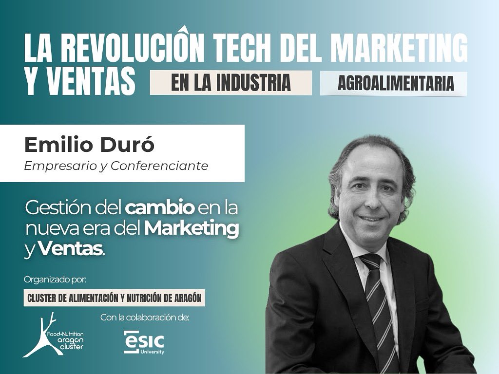 🎤 Ponente destacado en la Jornada de Inmersión en Innovación Estratégica 2025:

🔑 Emilio Duró Pamies – Empresario, consultor y conferenciante

📅 29/10 | Zaragoza
🤝 Con la colaboración de @ESICbusiness
🔗 Inscripción: forms.office.com/pages/response…