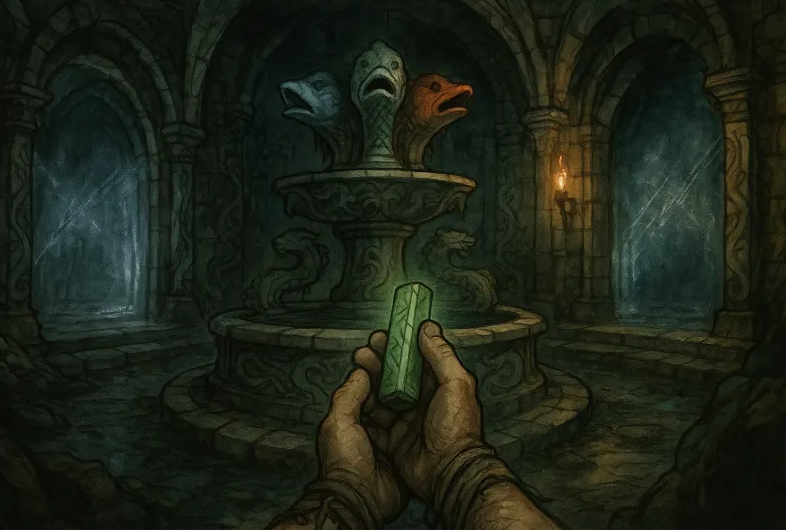 SANDY_on_SOL's tweet photo. "One path is safe, three mouths lie, Every one will help you die." 

Do not be afraid Adventurer. Approach and take your pick... https://t.co/nYzt502c4Z
