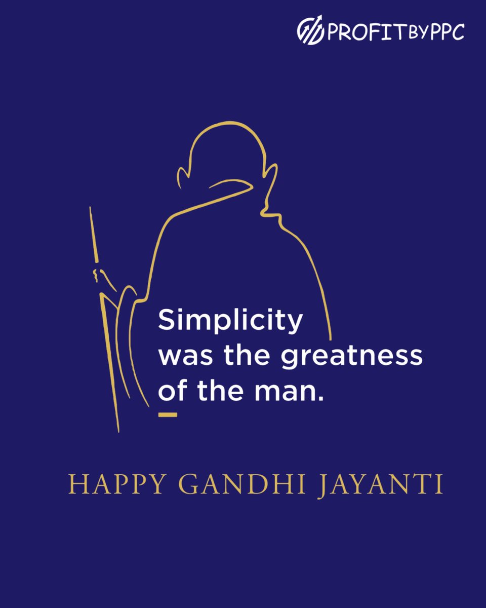 ProfitByPPC's tweet image. Let’s honour the man who taught us that true power lies in peace. Happy Gandhi Jayanti!

#GandhiJayanti2025 #GandhiJayanti #Bappu #DigitalMarketingAgency #DigitalMarketingConsultant #ProfitByPPC