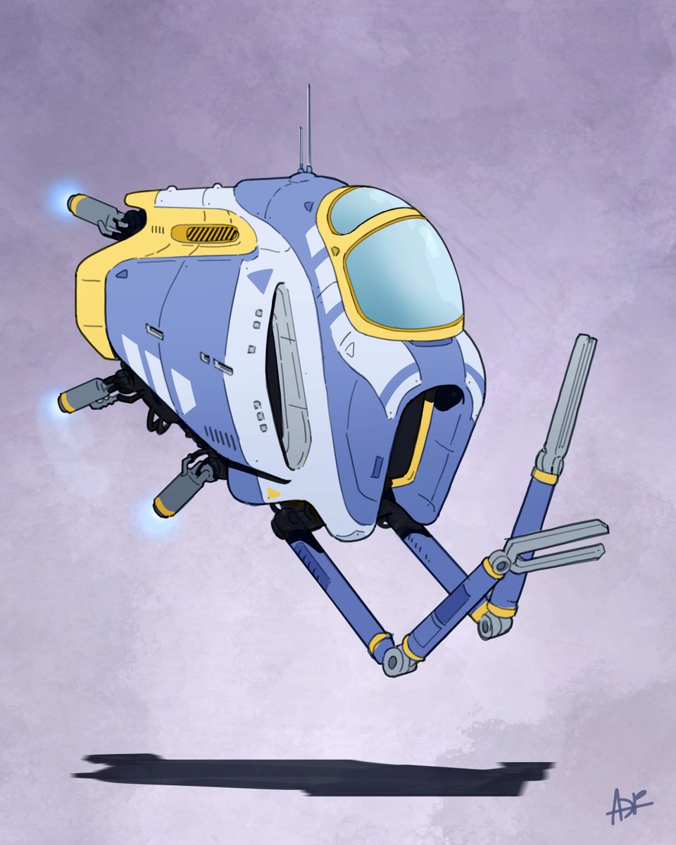aarn0ud15676's tweet photo. Just slipped in my #Shiptember entry on the last day! ๐
A small support craft for my Orbit Haven worldโsketched on paper, refined on tablet, and I might take it into 3D next.
Felt great to design ships again now that my Star Wars cards are out!
#spaceshipdesign #scifiart https://t.co/mmZNQ1PuxP