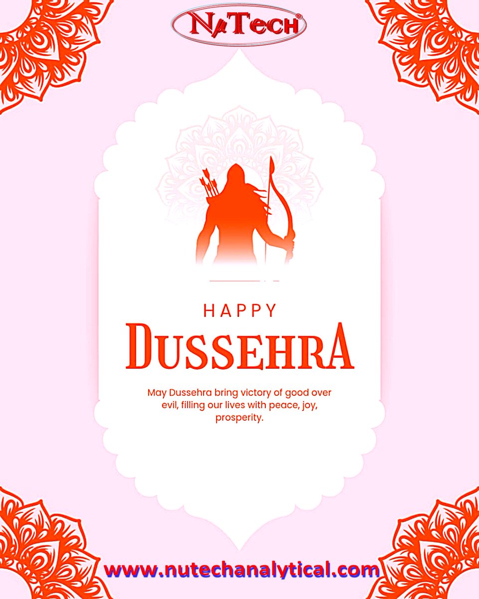 NutechAnalytic1's tweet photo. May the triumph of good over evil inspire you to overcome all obstacles in life. Happy Dussehra to you and your loved ones!

~Team Nutech

#indian #startup #makeinindia #startupindia #chemistry #physics #technology #research #laboratory #Science #Digester  #microwavesynthesis https://t.co/VzgEmnjW5R