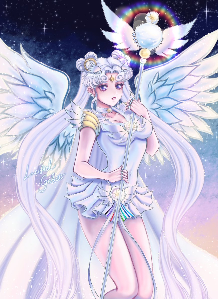 L_Gebet's tweet photo. Sailor Cosmos x Sailor Moon Eternal
Both pieces of art were drawn for postcards.
#art #sailormoon https://t.co/FdSqpfU8h1
