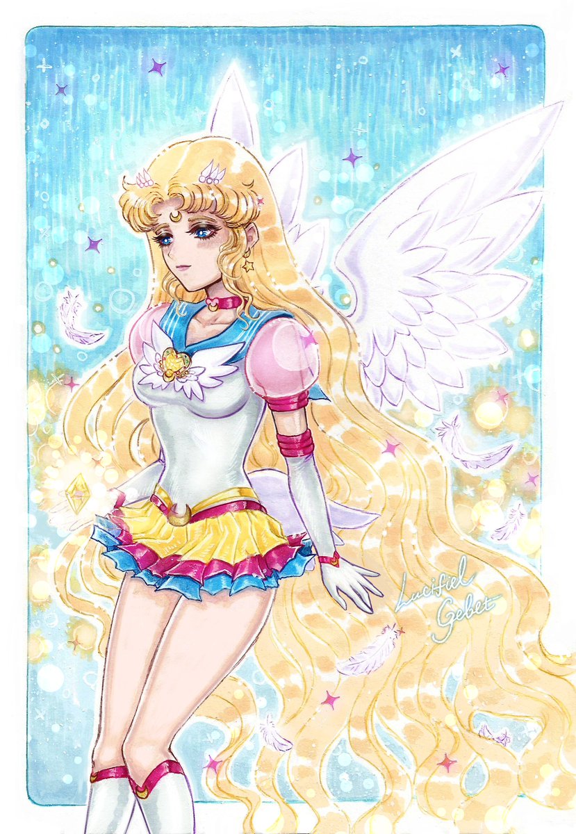 L_Gebet's tweet photo. Sailor Cosmos x Sailor Moon Eternal
Both pieces of art were drawn for postcards.
#art #sailormoon https://t.co/FdSqpfU8h1