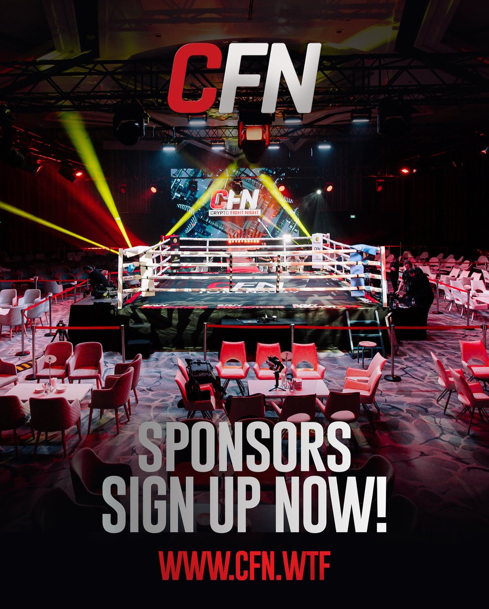CryptoFightWeek's tweet photo. 𝙒𝘼𝙉𝙏 𝙏𝙊 𝘽𝙀 𝘼𝙉 𝙊𝙁𝙁𝙄𝘾𝙄𝘼𝙇 𝙎𝙋𝙊𝙉𝙎𝙊𝙍 𝙊𝙁 𝘾𝙁𝙉?

HIT US UP FOR MORE DETAILS 🤝

#CFN | Link in bio https://t.co/1TrcYHNxSf