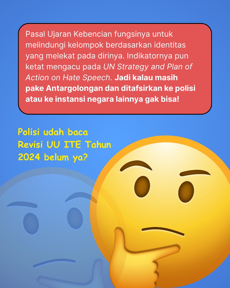 Pak Polisi… 
Bukan begitu cara menafsirkan dan menggunakan UU ITE!

Kasus Delpedro, Khariq, Syahdan, Muzaffar, Wawan dan para tahanan politik demonstrasi Agustus lalu lainnya menunjukkan bagaimana UU ITE digunakan serampangan.