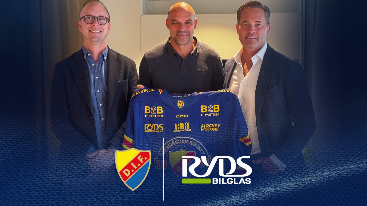 DIFHockeyse's tweet photo. 🤝🏻 DIF Hockey är mycket glada över att förlänga samarbete tillsammans med vår huvudpartner Ryds Bilglas. Genom avtalet fortsätter vi gemensamt att sätta barn och ungdomar i rörelse.

Full Fart Framåt! 💛❤️💙

▶️ Läs mer på https://t.co/81KFruaCez.

#DIFHockey | #AlltidOavsett https://t.co/bdgVdAmNtl
