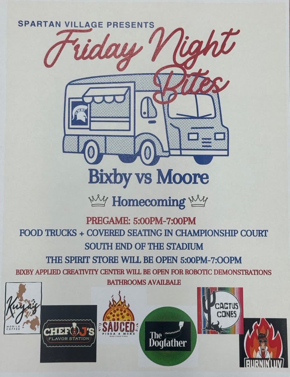 Lion fans have been invited to join the pregame food court in Bixby on Friday.