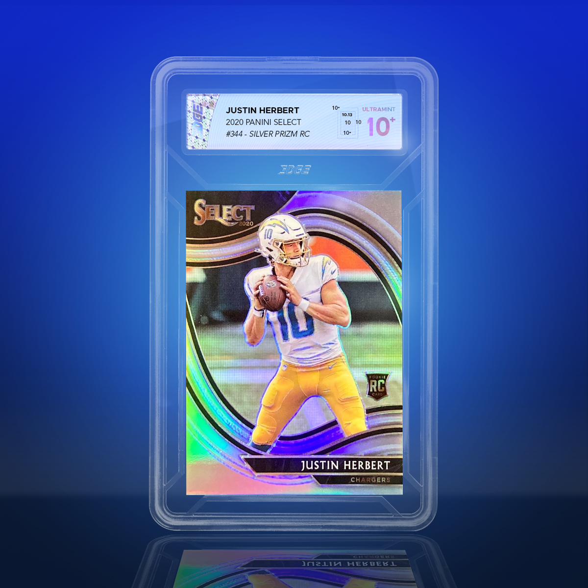 GradingEdge's tweet photo. Herbert is starting the season off 🔥 #sportscards #cardgrading #edgegrading https://t.co/cB0j4PZECJ
