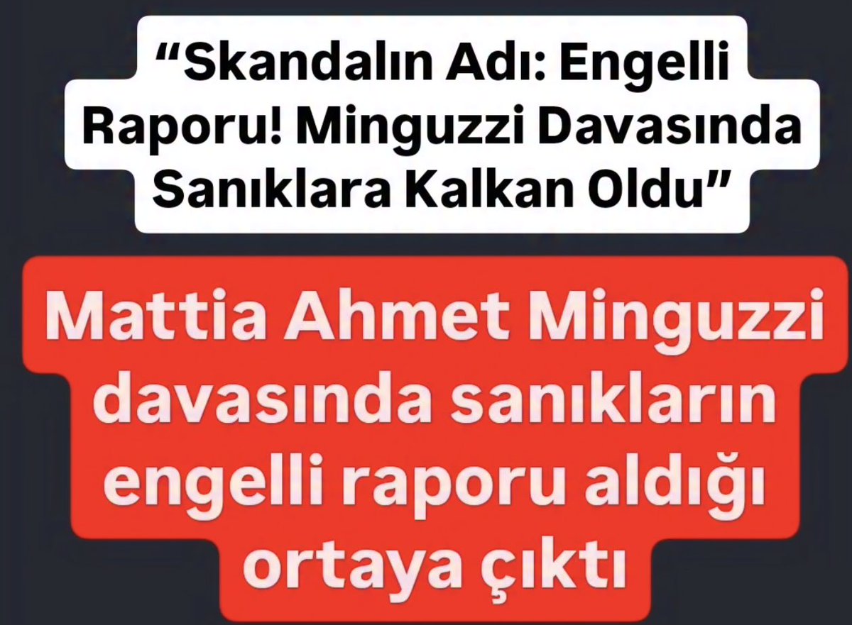 O raporu kim nasıl verdi acaba #ahmetminguzziicinadalet