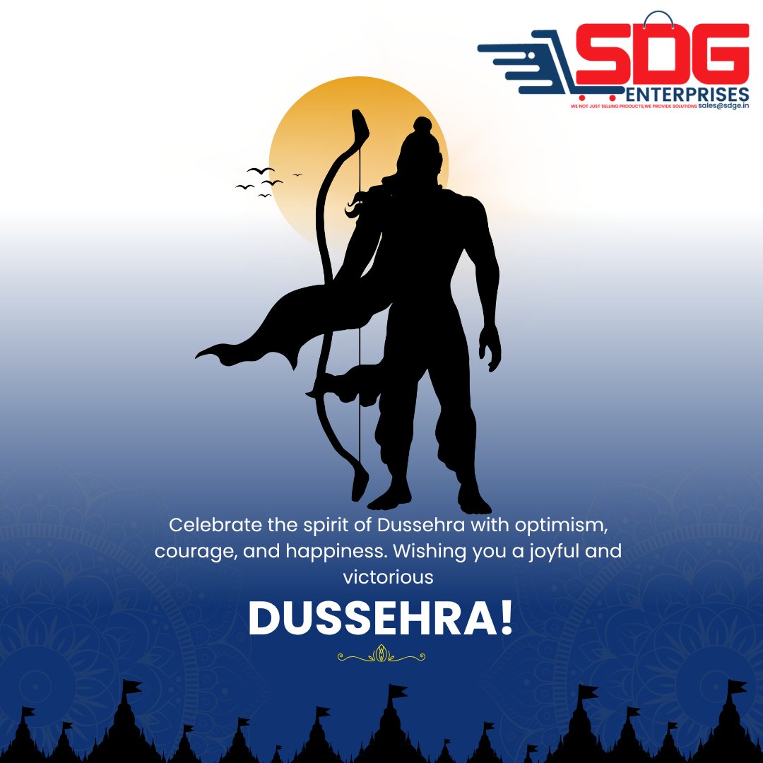 SDGENTERPRISES1's tweet image. Wishing you and your loved ones a very Happy Dussehra filled with joy, prosperity, and positivity. 🌸✨
#HappyDussehra