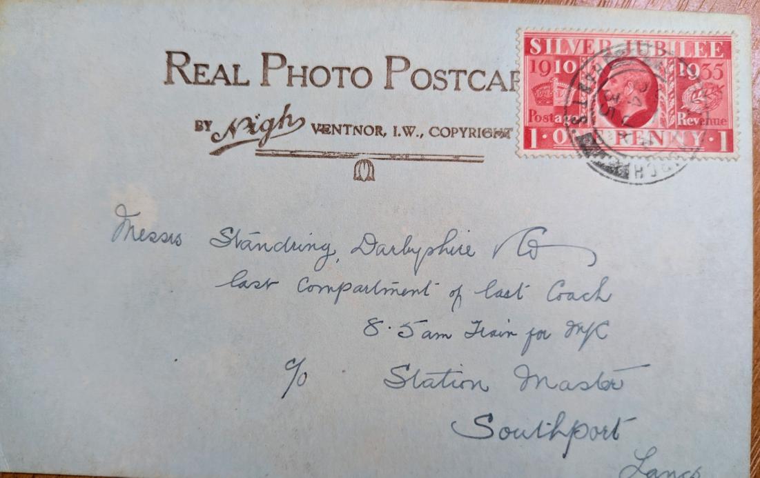 postfrombefore's tweet photo. We might have missed the train on this delivery from 1935
#WorldPostcardDay 
#postfrombefore
#britishrailways https://t.co/JORAFZSi57