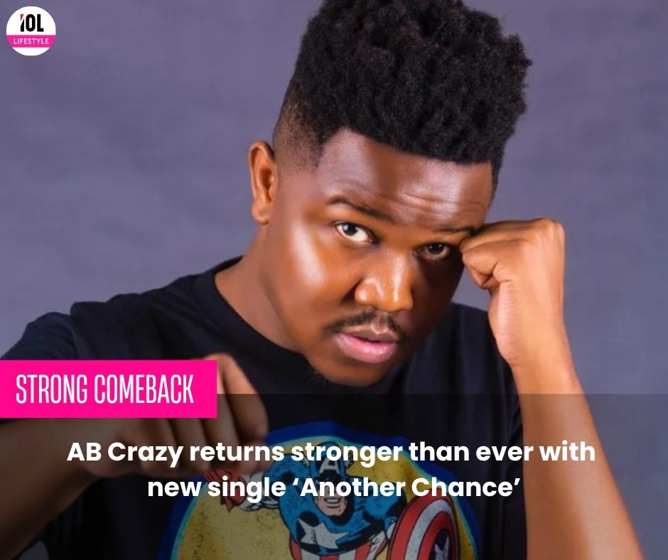 IOL_Leisure's tweet photo. AB Crazy returns stronger than ever with new single ‘Another Chance’
#ABCrazy #NewMusic #AnotherChance
https://t.co/UOWy4qB7Ic https://t.co/6jnB0pKXXE