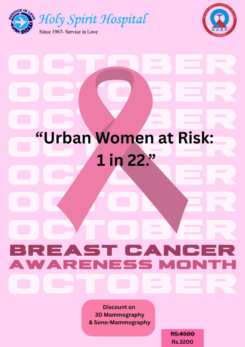 🎀 1 in 22 women are at risk — but awareness and early screening can save lives. 💖

#PinkOctober #AwarenessIsPower #HopeAndStrength