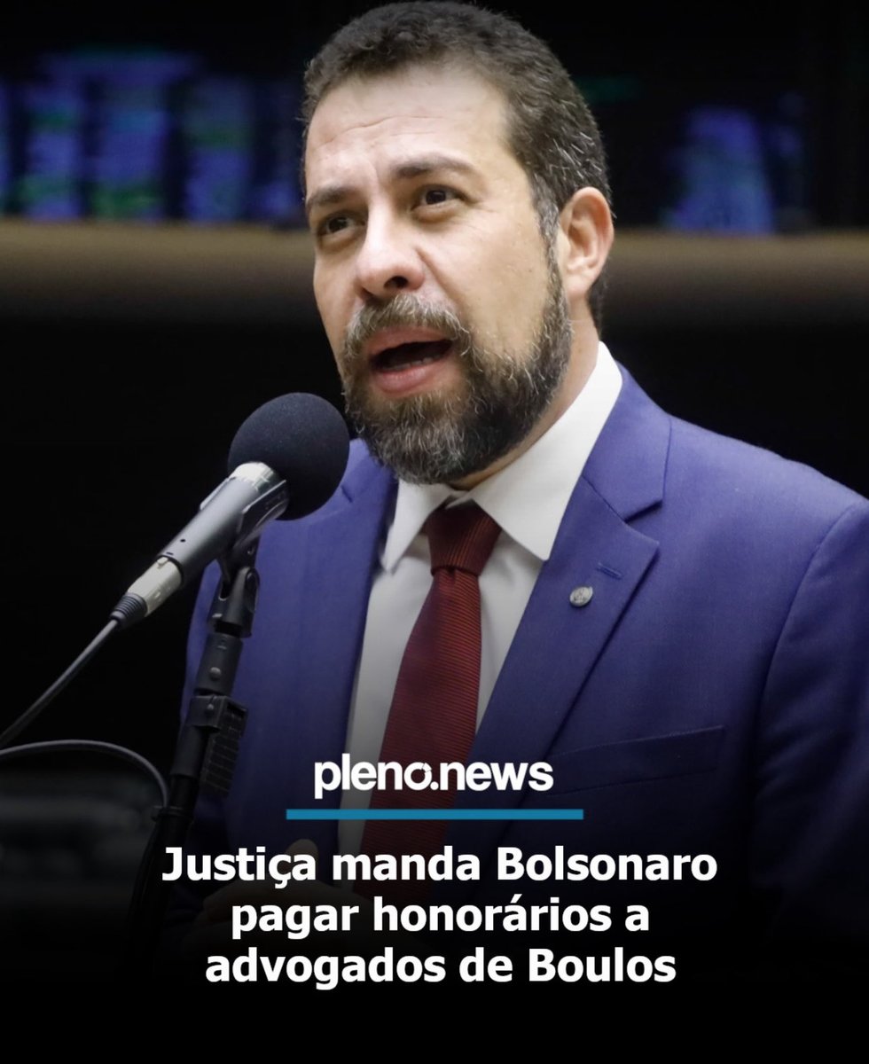 - Vamos de democracia todo dia!

- A ação havia sido apresentada por Bolsonaro depois que Boulos o citou publicamente como possível articulador do assassinato da vereadora Marielle Franco, em 2018, e de seu motorista, Anderson Gomes.

- O ex-presidente <a href="/jairbolsonaro/">Jair M. Bolsonaro</a> foi