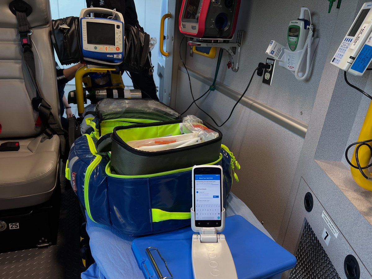 Shift change truck checks. We transport BLS, ALS, and Critical Care patients via our ground ambulances, but all our air and ground assets carry the same equipment to provide the highest possible care!