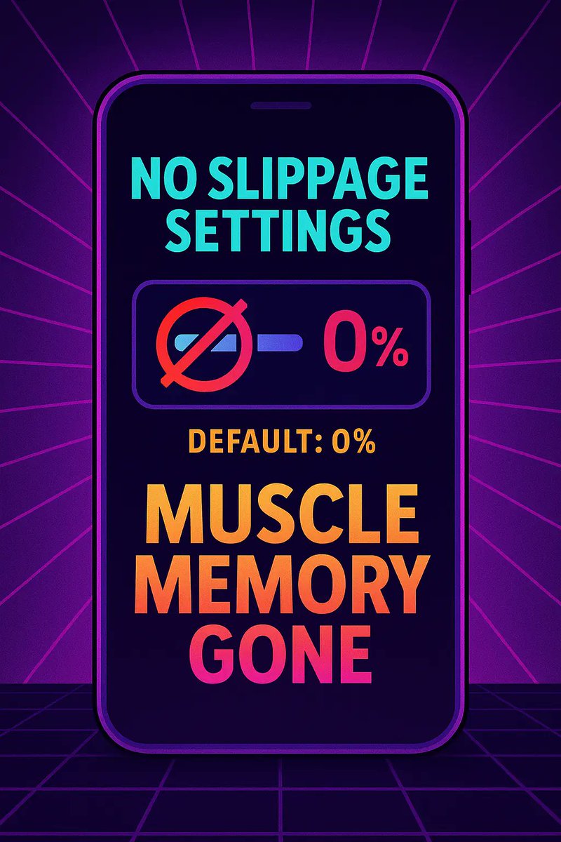 Swap once with us and your slippage setting muscle memory disappears.