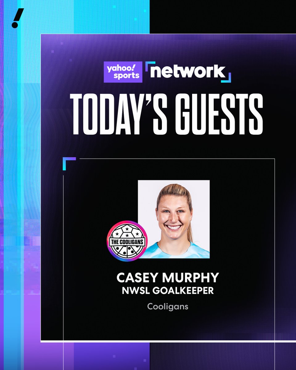 Today’s guest on Yahoo Sports Network is NWSL star Casey Murphy 👀

Watch Yahoo Sports Network 24/7 at YahooSports.TV