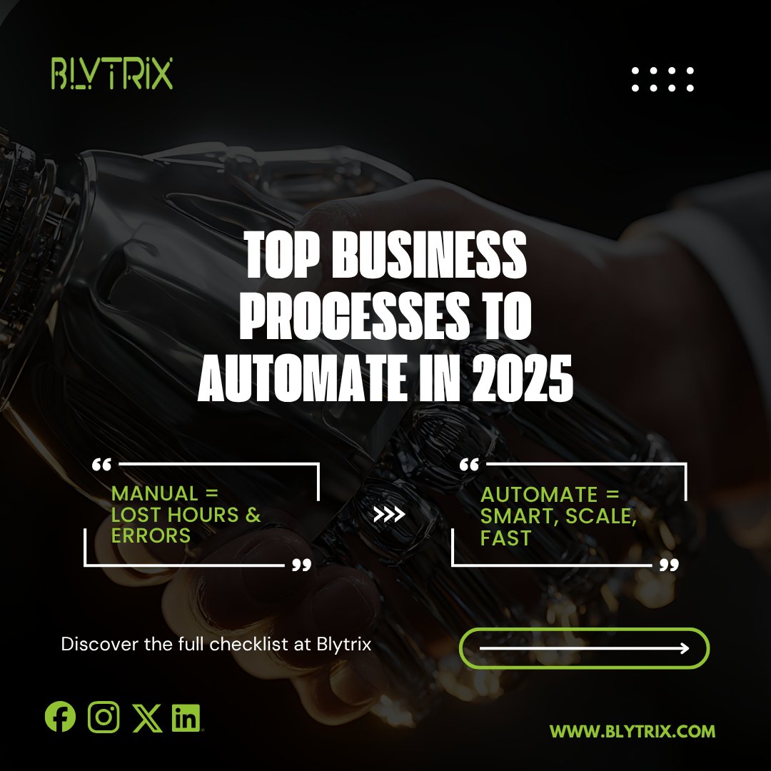 blytrix's tweet image. Manual workflows are like running a marathon with your shoelaces tied together 🏃‍♂️💢 slow, exhausting, and bound to trip you up. Automation unties the knots, giving your business speed, clarity, and momentum. 🚀

#BlytrixAutomation #SmartWorkflow #FutureReadyBusiness #WorkSmarter