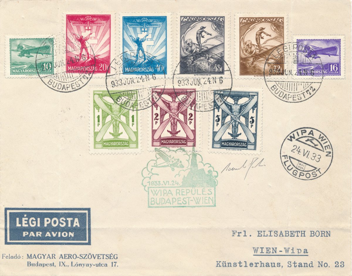 Fabrisperizie's tweet photo. FILATELIA & DINTORNI 119 di #DanieleFabris
https://t.co/NJSHymMiZY
1933 (24 giu) #Volo speciale #Vienna #Budapest Vienna per #WIPA 1933
#philately #filatelia #briefmarken #stamp #sello #timbre #philatelie #airmail #postaaerea #aereo #airplane #flight #wien #austria #hungary https://t.co/HnjAnMNvbr
