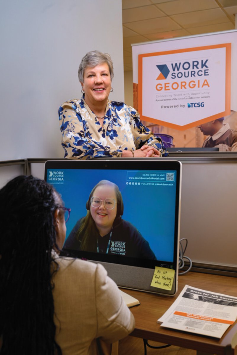 WorkSourceGA's tweet image. Thanks to @GeorgiaTrend for featuring how we’re building a better workforce across Georgia! 💪
Check out our EVA kiosks—connecting jobseekers with employers statewide. More coming soon! 💻
🔗 loom.ly/Xsc8SmQ
#WorkforceDevelopment #GeorgiaJobs #EVA #WorkSourceGA