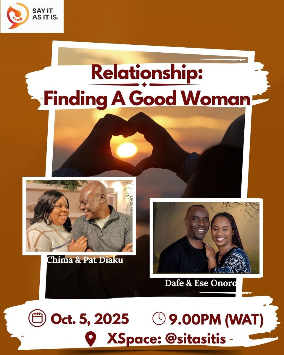 sitasitis's tweet image. Brothers, who do you think is a good woman, suitable enough to be your wife?

If you're interested in finding a good woman, then let's talk on Sunday. 

#sayitasitis #relationshipgoals #relationship