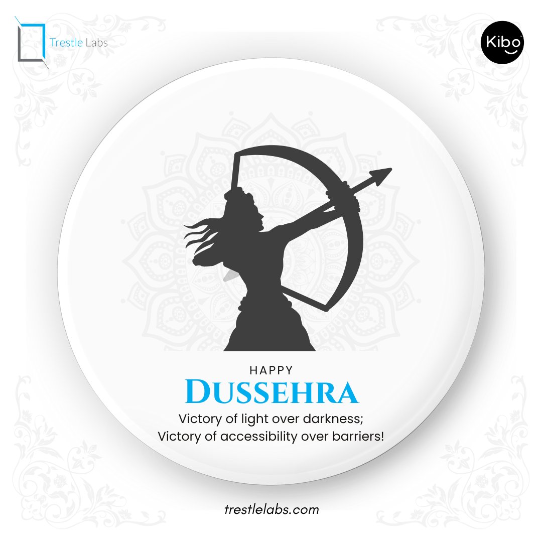 Victory of light over darkness; Victory of accessibility over barriers!

🌟✨Happy Dussehra to all! ✨🌟

#dussehra #navratri #kibo #trestlelabs #accessibility