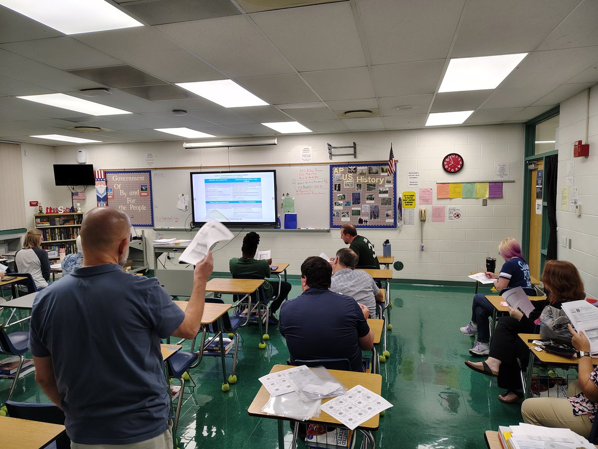 Thank you to our Social Studies department for examining Student Demonstration of Learning today