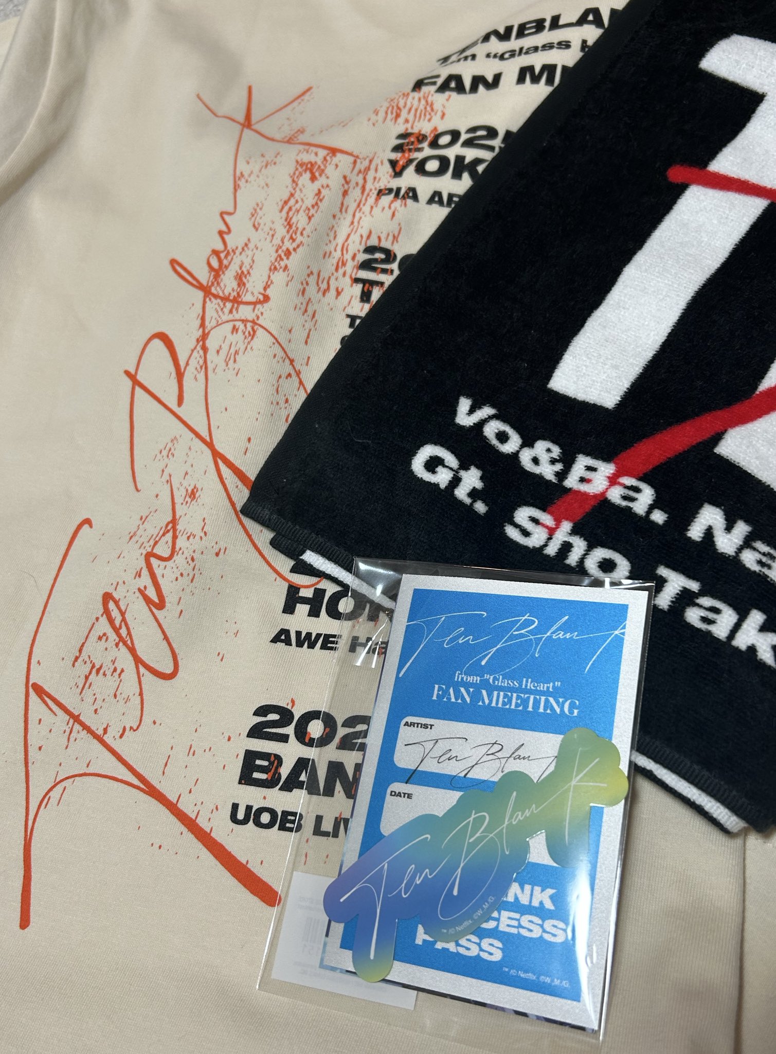 TENBLANK FAN MEETING Tシャツ Lサイズ TOUR T-SHIRT（Natural）