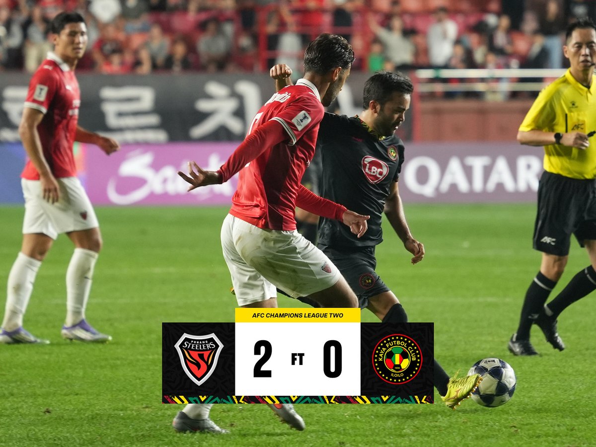 KayaFC's tweet image. FT | Left it all on the pitch tonight, we’ll come back stronger. 🟡⚫️

🔴 2-0 🖤 | #ACLTwo