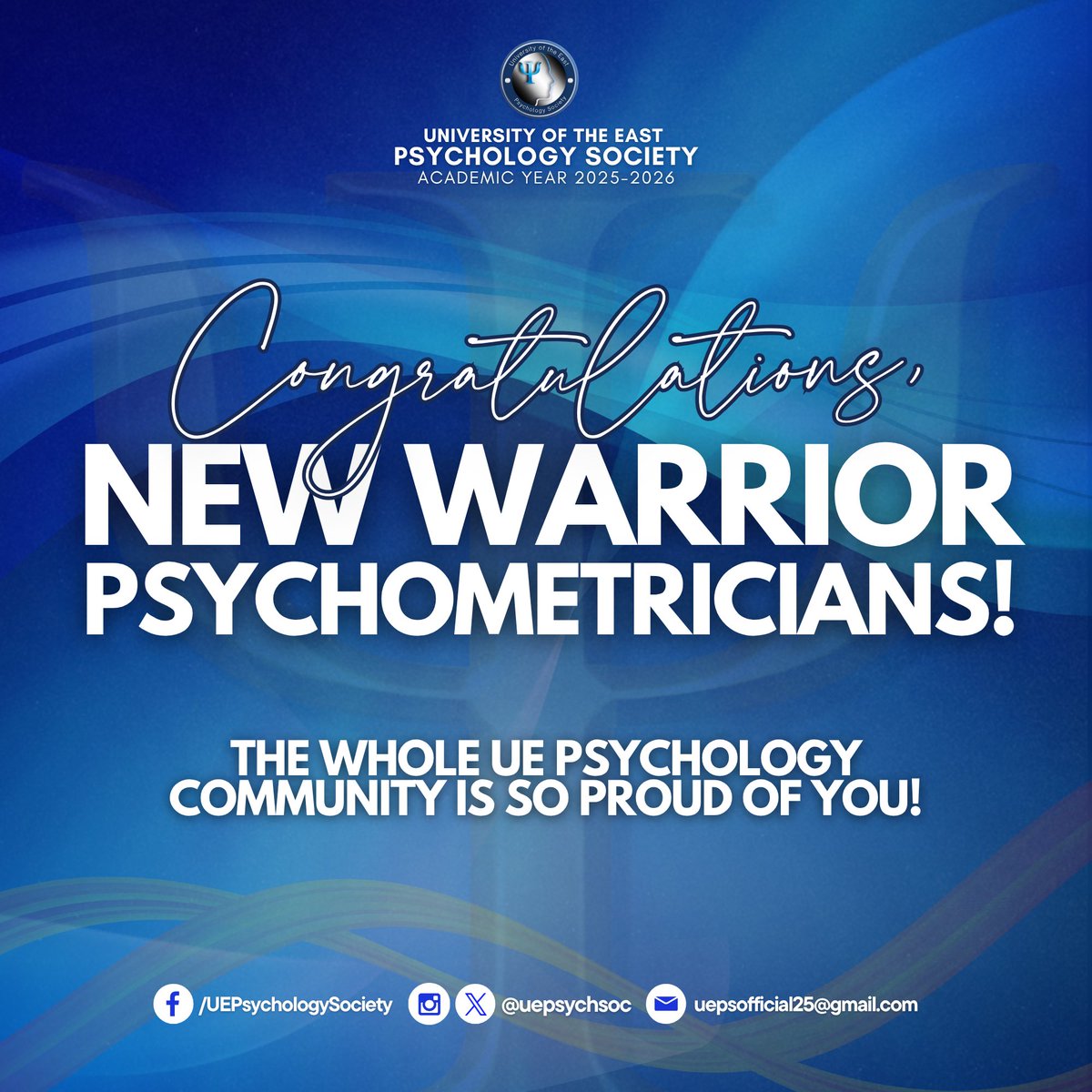 UEPsychSoc's tweet photo. 𝟗𝟐 𝐬𝐭𝐨𝐫𝐢𝐞𝐬 𝐨𝐟 𝐡𝐚𝐫𝐝 𝐰𝐨𝐫𝐤, 𝐨𝐧𝐞 𝐮𝐧𝐟𝐨𝐫𝐠𝐞𝐭𝐭𝐚𝐛𝐥𝐞 𝐯𝐢𝐜𝐭𝐨𝐫𝐲. 𝐎𝐧𝐜𝐞 𝐚𝐠𝐚𝐢𝐧, 𝐜𝐨𝐧𝐠𝐫𝐚𝐭𝐮𝐥𝐚𝐭𝐢𝐨𝐧𝐬, 𝐑𝐞𝐠𝐢𝐬𝐭𝐞𝐫𝐞𝐝 𝐏𝐬𝐲𝐜𝐡𝐨𝐦𝐞𝐭𝐫𝐢𝐜𝐢𝐚𝐧𝐬! 💙🧡💛

#UEPS2526
#VivaSikolohEASTa https://t.co/E3qvAFlAOp