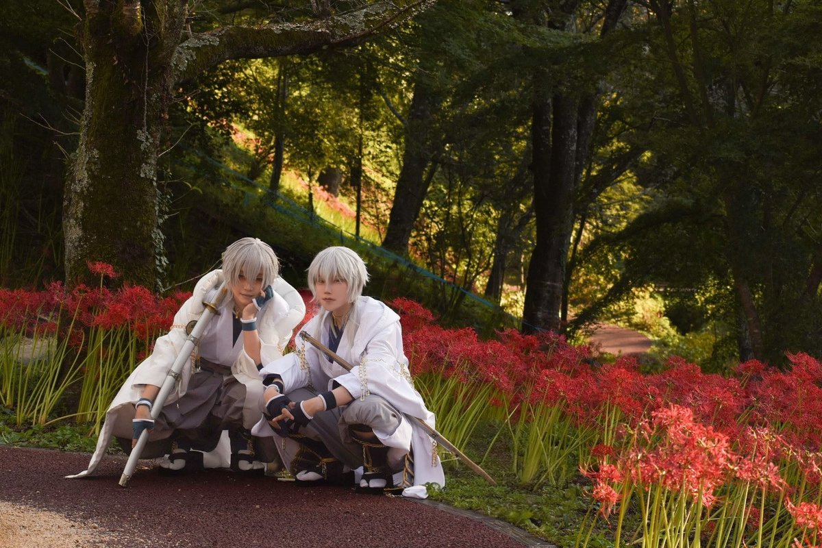 cos/刀剣乱舞
※同位体
彼岸花*.
鶴丸 左:710 <a href="/710a_nut/">710🔩</a>
鶴丸 右:時雨