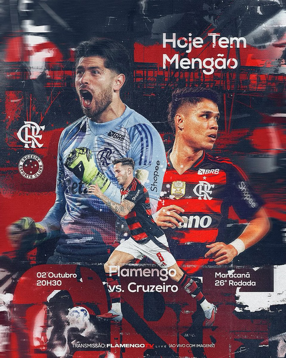 Bom dia nação! ❤️🖤
Hoje tem Flamengo!