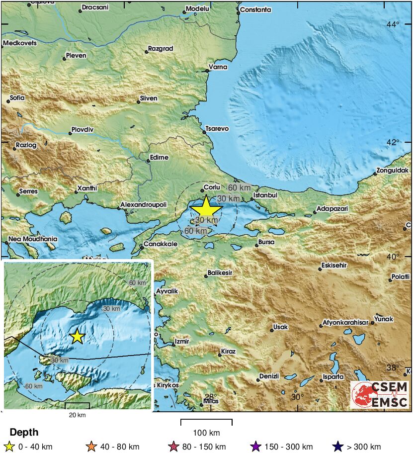 🔔#Earthquake (#deprem) M5.2 occurred 21 km S of #Marmaraereğlisi (#Turkey) 5 min ago (local time 14:55:04). More info at:
📱m.emsc.eu/#app
🌐m.emsc.eu/?id=1874796
🖥emsc-csem.org/Earthquake_inf…