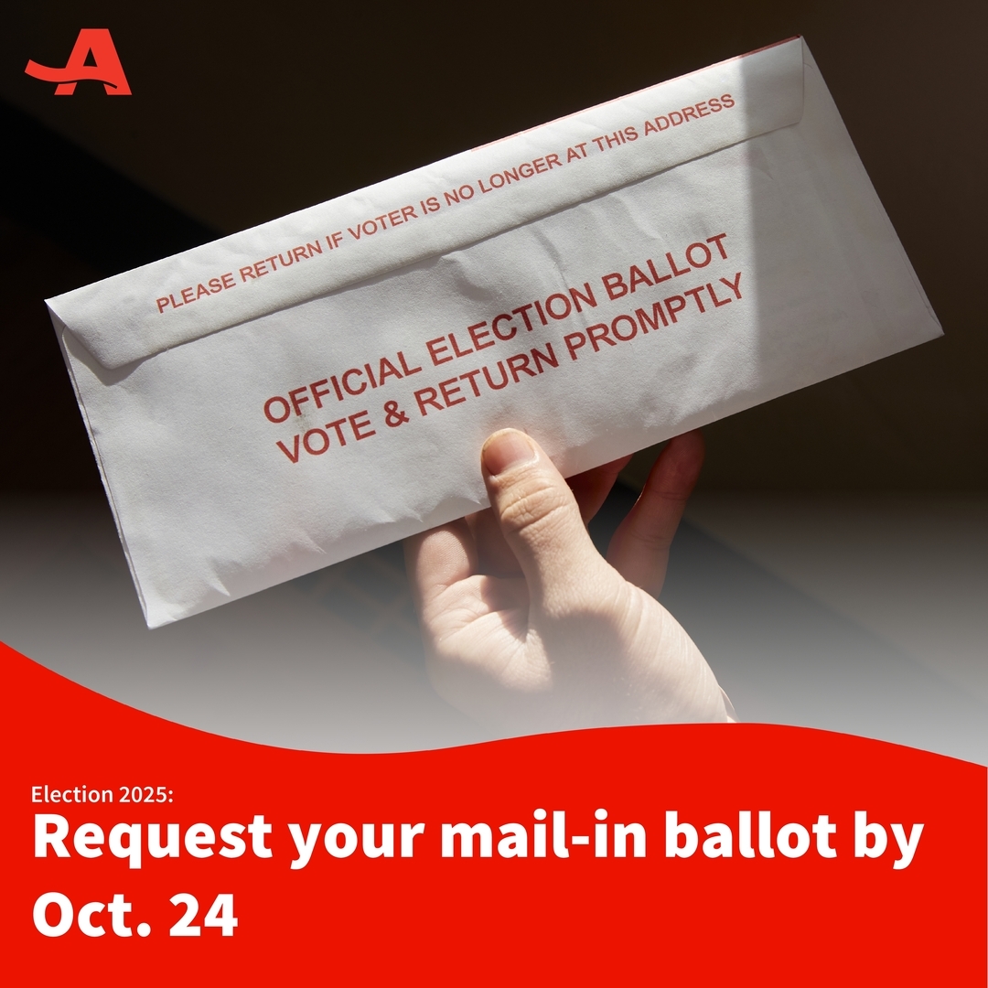 All Virginia registered voters can vote absentee by mail. Friday, Oct. 24 is the deadline to apply for a by-mail absentee ballot. Election Day -- Tuesday, Nov. 4 -- is the deadline to hand in or mail an absentee ballot. Get all the details and deadlines at spr.ly/6013AuErt