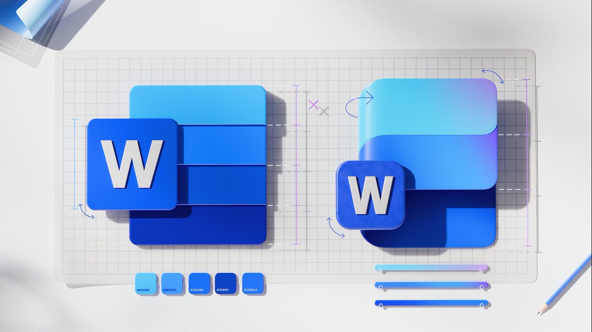yabhishekhd's tweet image. Microsoft app new icons. (2/2)