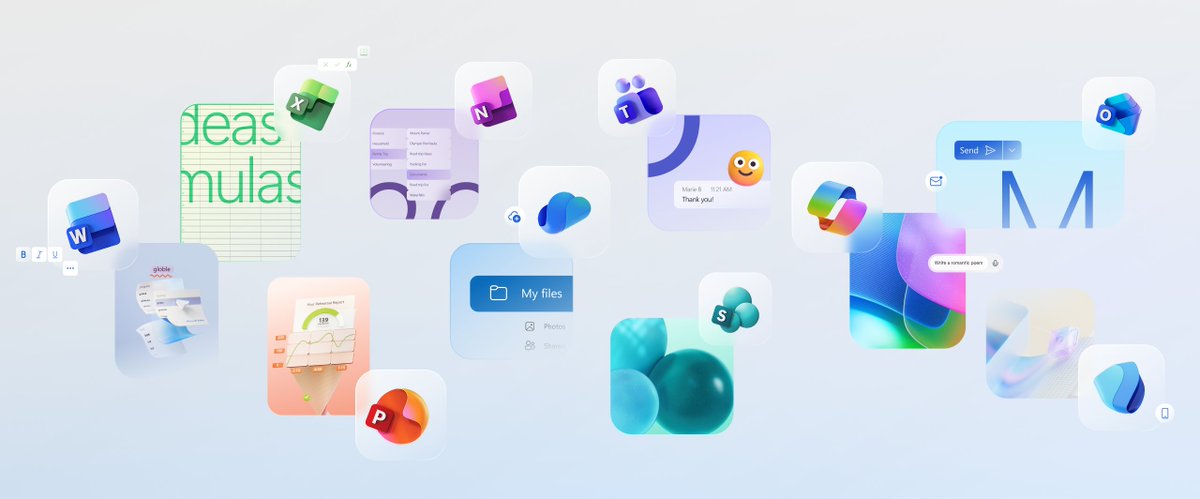 yabhishekhd's tweet image. Microsoft app new icons. (2/2)