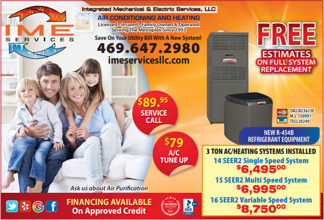 IMEServicesLLC's tweet image. October special: 3-ton HVAC systems for $6,495

Professional installation, reliable cooling power, and payment plans that fit your budget. Free in-home estimates too!

Start planning your comfort upgrade.
#IMEServices #NewHVACSystems