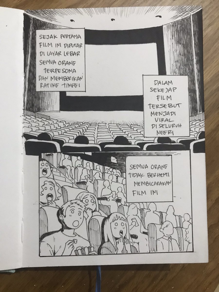 Ucingbeureum's tweet photo. Komik iseng bikin demi merasakan kembali nikmatnya menggambar tradisional 
1/5 https://t.co/qso7u5mCml