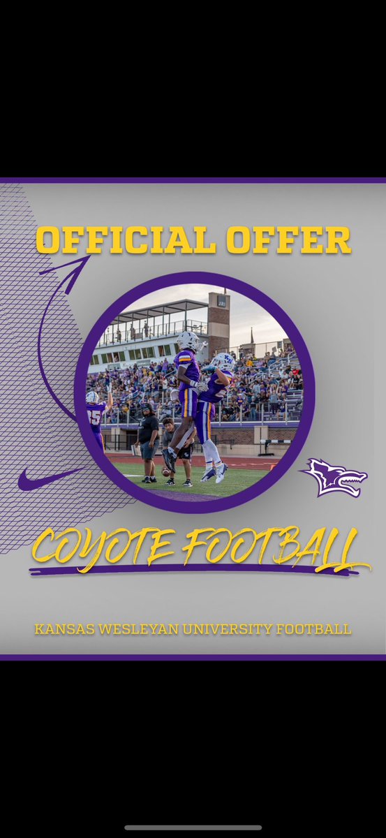 I’m blessed to announce after a great conversation with <a href="/QBcoachsnyder/">QBcoachsnyder</a>, I have received an official offer to <a href="/kwufootball/">Kansas Wesleyan University Football</a>! 

<a href="/Coach_Girk/">Coach Girk</a> <a href="/LDaves13/">Logan Daves</a> <a href="/chadmcheatham/">Chad M Cheatham</a> <a href="/NwGaFootball/">NwGa Football</a> <a href="/RecruitGeorgia/">Recruit Georgia</a>