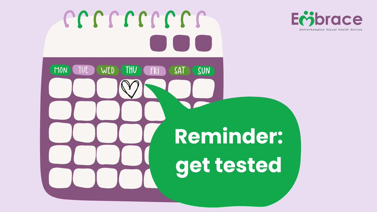 Even if you don’t have symptoms, it’s important to get tested regularly. STI testing is quick, easy, and confidential—and it helps keep you and others safe 👉🔗 embracewolverhampton.nhs.uk/stis/getting-t…