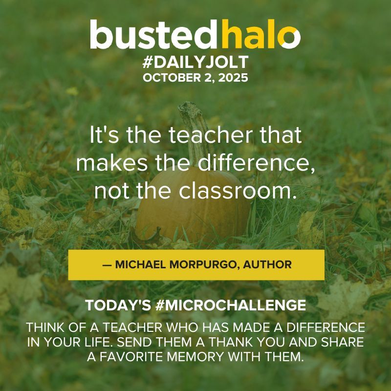 BustedHalo's tweet image. Today&apos;s #DailyJolt comes from #MichaelMorpurgo.