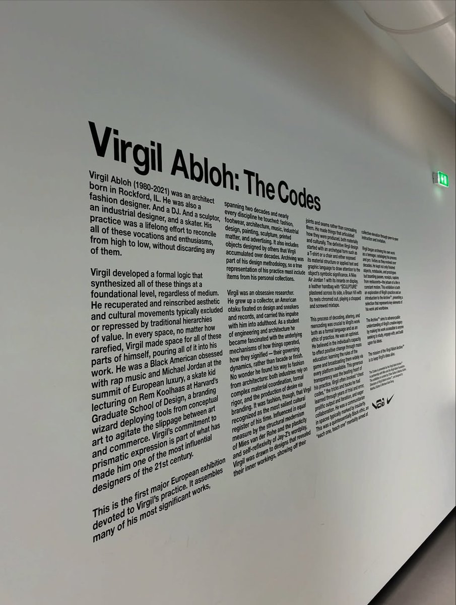 xt8tfashion's tweet photo. Discover Virgil Abloh: The Codes at Grand Palais, Paris (Sept 30 – Oct 9, 2025). An immersive journey through his legacy of design, culture, and innovation. #VirgilAbloh #TheCodes https://t.co/4BplqIOZeY