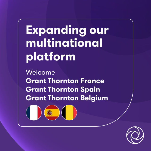 dmaturo's tweet photo. .@GrantThorntonUS's multinational platform keeps growing — now with firms in France, Spain and Belgium joining, plus specialty partners like Auxis and Stax. This is more than expansion — it’s transformation through talent, tech and scale. Read more: https://t.co/uZmWLzGFsV https://t.co/zL6PuPSoVB