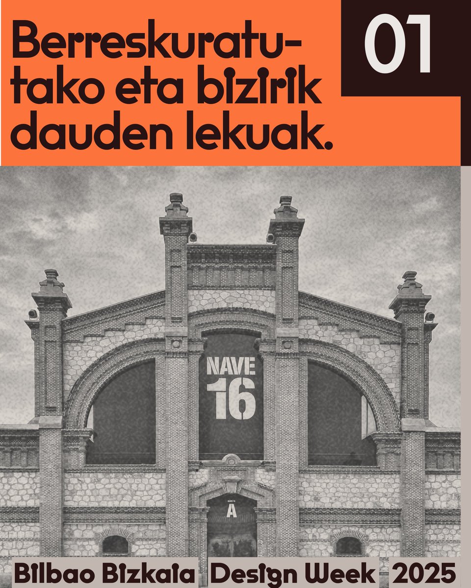 Bilbao Bizkaia Design Week 2025
Larrialditik biziberritzera

Abandonatuta zegoena bizitzaz betetako espazio bihurtzen da diseinu birsortzaileari esker, dagoena berrerabiliz energia eta helburua itzultzeko.

AZA 20-28
#BBDW25