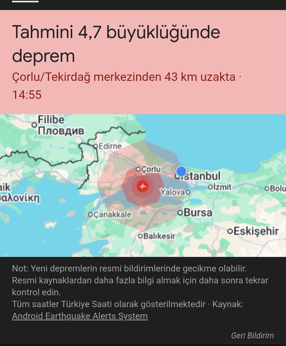 İstanbul da hissedildi 
#depremoldu #deprem #4.7 #İstanbul